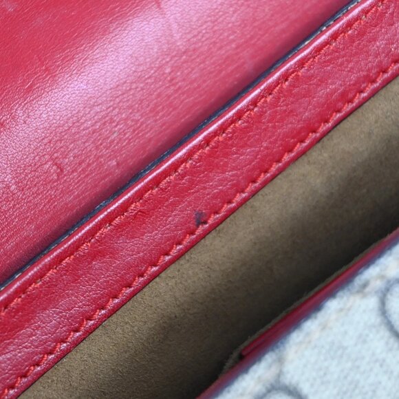Authentic Gucci Padlock Red Logo Crossbody Bag bsj638-111325 - Picture 12 of 14